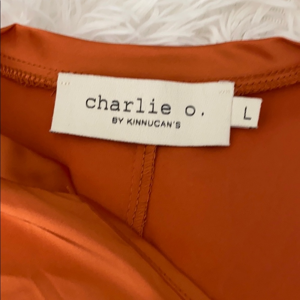 Charlie O burnt orange blouse! SOLD - Picture 5 of 7